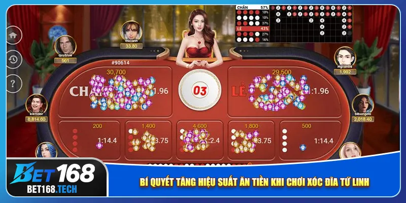 Bí quyết tăng hiệu suất ăn tiền khi chơi xóc đĩa tứ linh